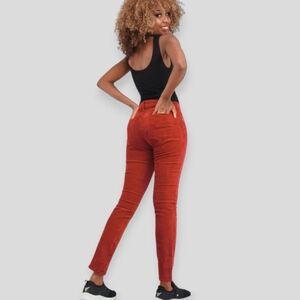 Vintage Y2K GAP 1969 Scarlet Poppy Red Slim Fit Corduroy Pants Size 25